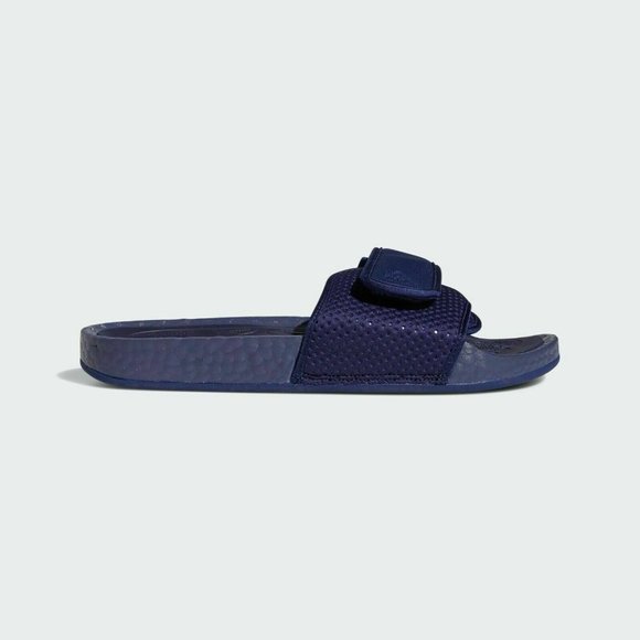 Adidas Men's Blue PHARRELL WILLIAMS CHANCLETAS HU Boost SLIDES FY6142 - Picture 2 of 6